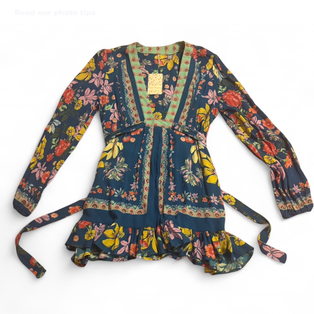 Free People Boho Floral Tunic NWT - Picture 2 of 10
